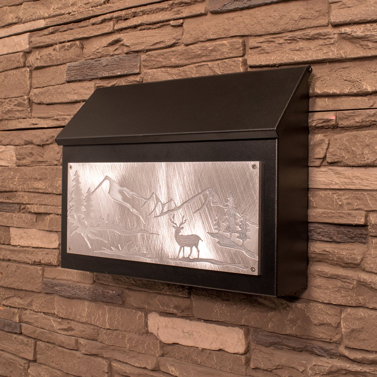 Mountain Wall Mount Mailbox - Horizontal