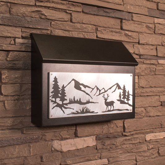 Mountain Wall Mount Mailbox - Horizontal