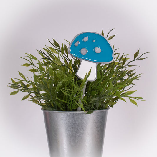 Mushroom Planter Poke Blue