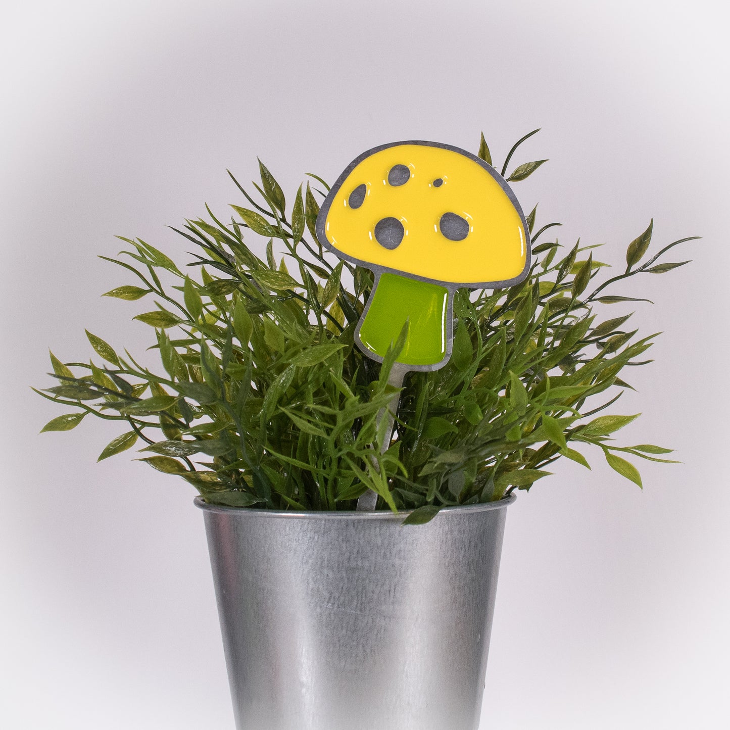 Mushroom Planter Poke Yellow and Green