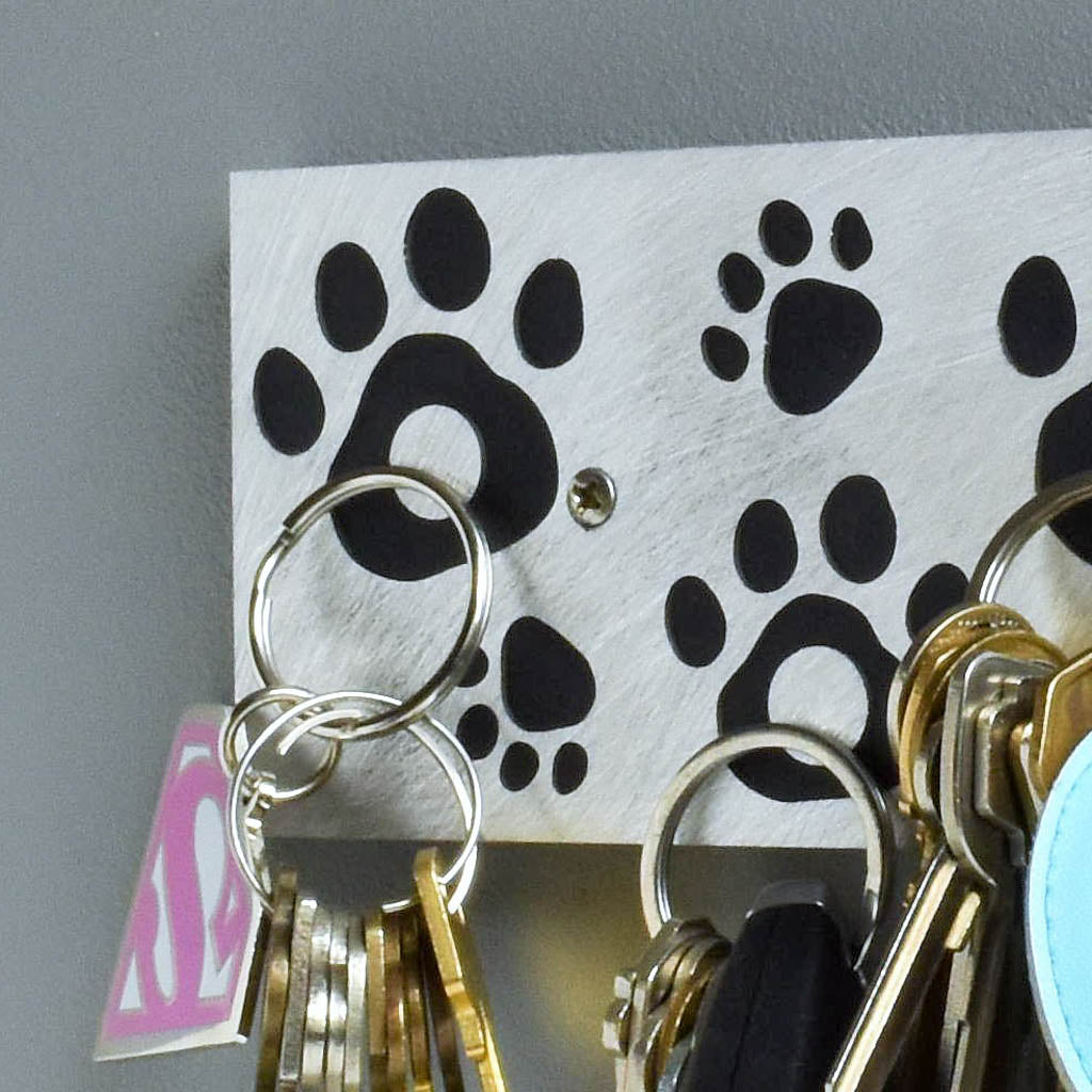 Paw Print Magnetic Key Holder