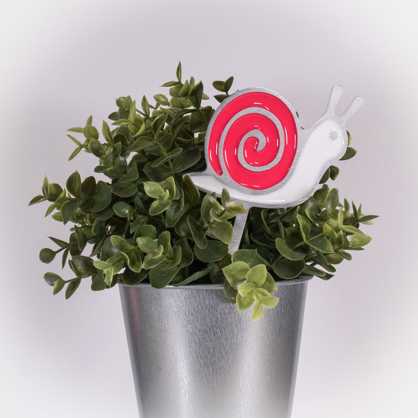 Snail Planter Poke Pink