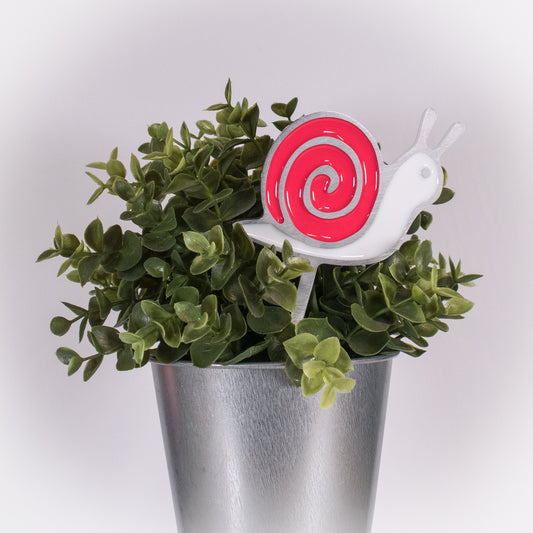 Snail Planter Poke Pink