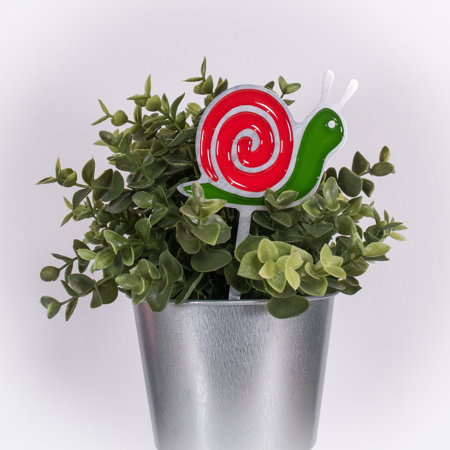 Snail Planter Poke Red